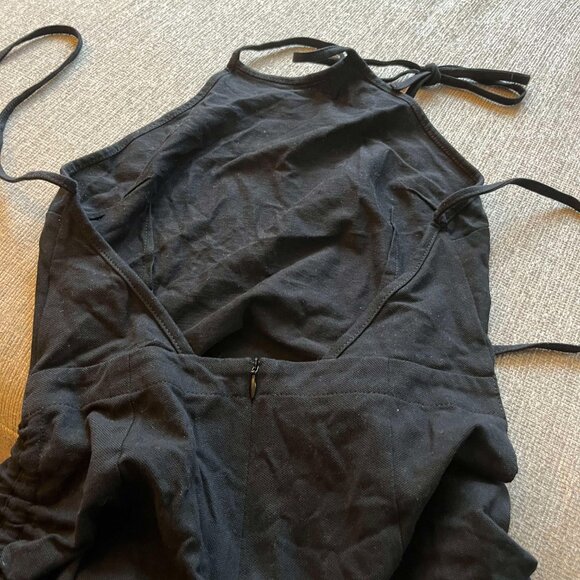 FBC Black Cinch Tie Halter Dress - Picture 5 of 6